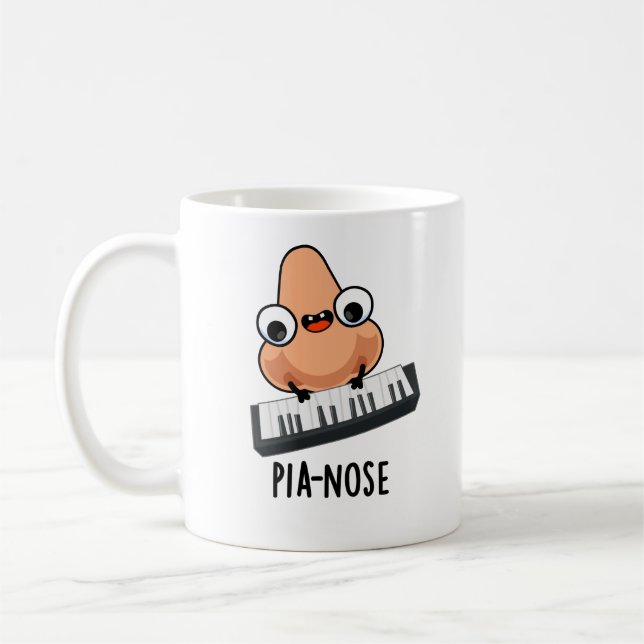 Mug Pianose Funny Piano Nez Pun (Gauche)