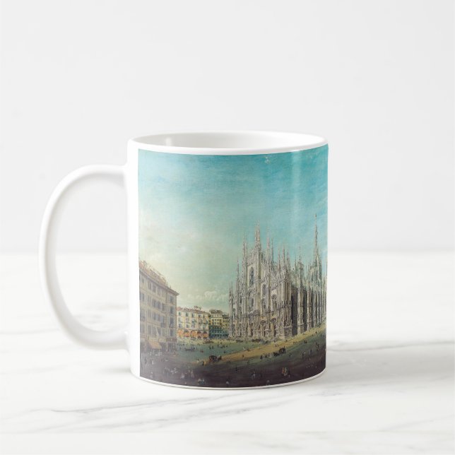 Mug Piazza del Duomo à Milan par Carlo Bossoli (Gauche)