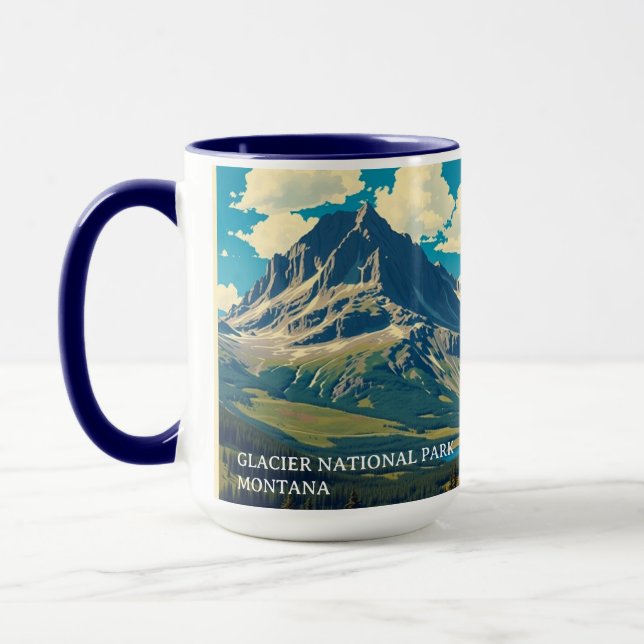 Mug Pic personnalisé de pointe du parc national de Gla (Gauche)