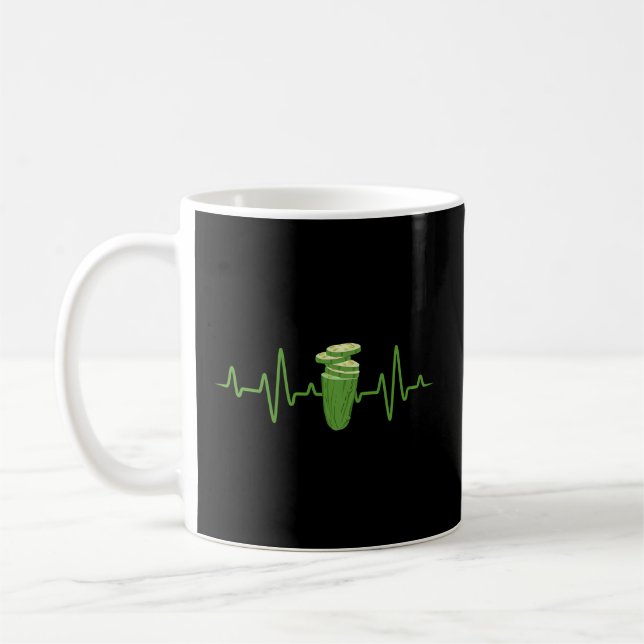 Mug Pickle Cucumber Heartbeat Veggie Pickle (Gauche)