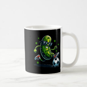 Mug pickle de football féminin drôle avec des lunettes