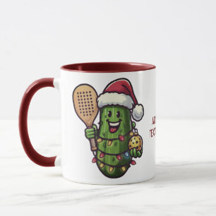 Mug Pickleball Christmas Pickleball Père Noël Sports L