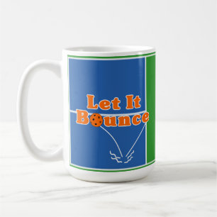 Mug Pickleball Court Sert Laisser Bounce Orange Ball