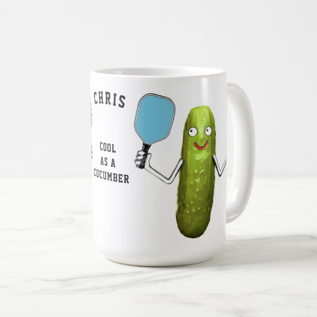 Mug Pickleball Drôle (Devant droit)