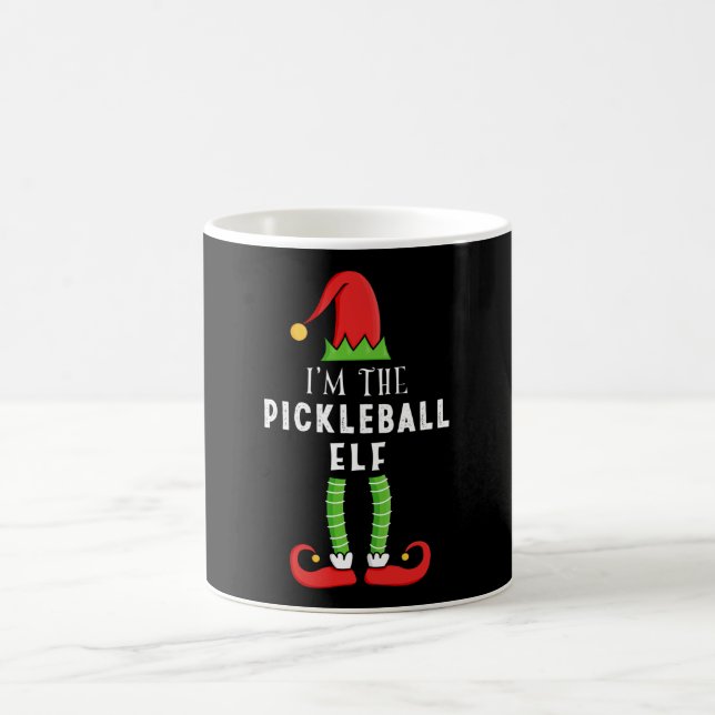 Mug Pickleball elf Noël jumelé cadeau de famille (Centre)