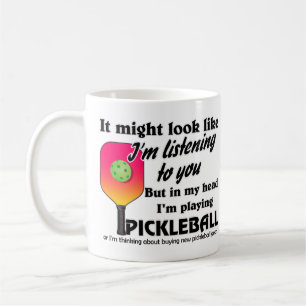 Mug Pickleball Lover Dans ma tête je joue au Picklebal