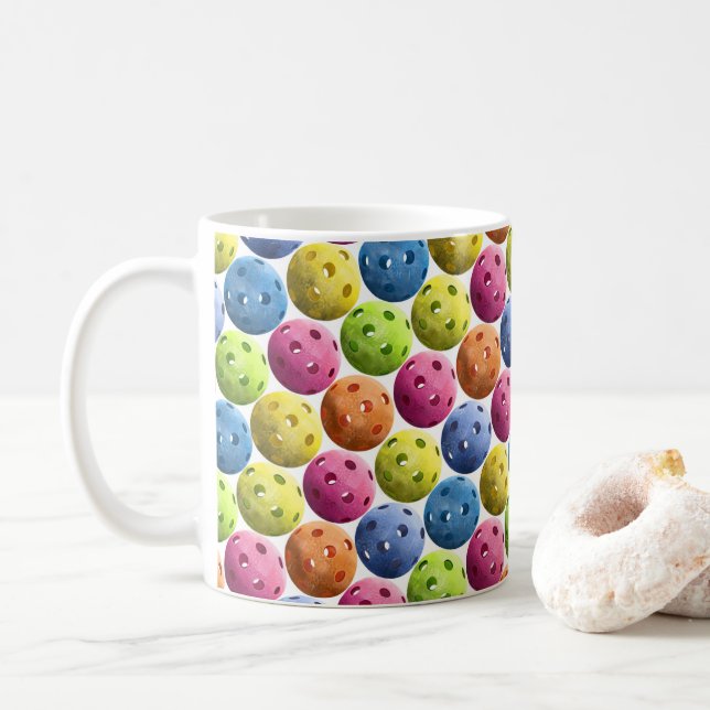 Mug Pickleball multicolore (Avec donut)