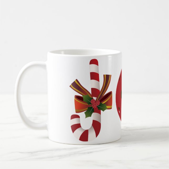 Mug Pickleball Noël Joie, Sucre de canne, Reindeer (Gauche)