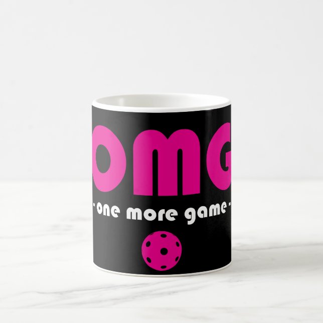 Mug Pickleball One More Jeu noir / rose (Centre)