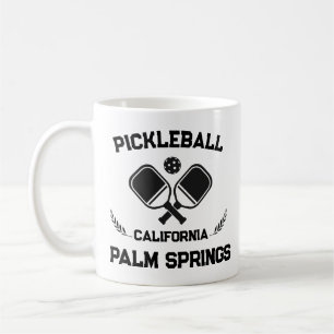 Mug Pickleball Paddle Palm Springs Californie Custom