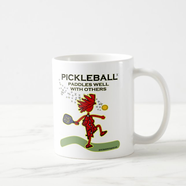 Mug Pickleball Paddles Bien Avec D'Autres (Droite)
