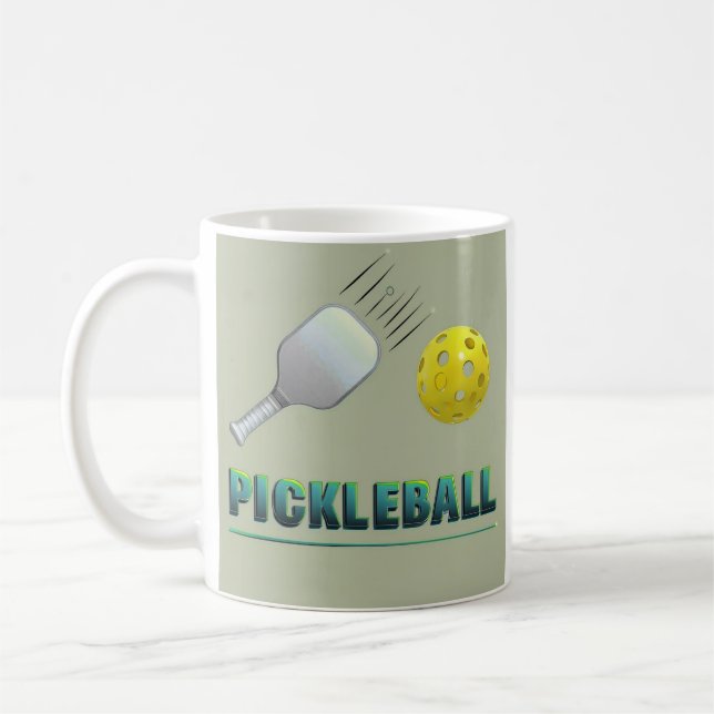 Mug Pickleball Player - Cool Paddle Art (Gauche)