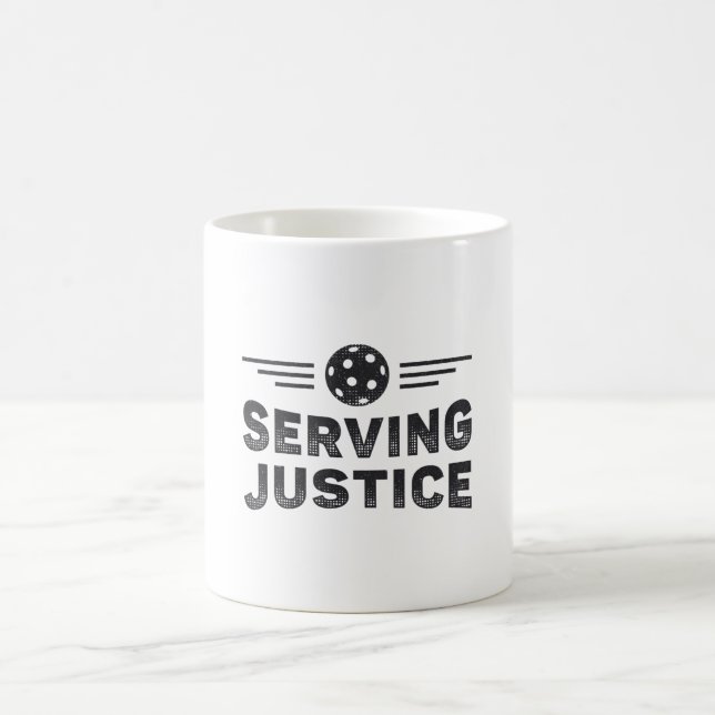 Mug Pickleball Servant Justice Dink Pickleball Joueur (Centre)