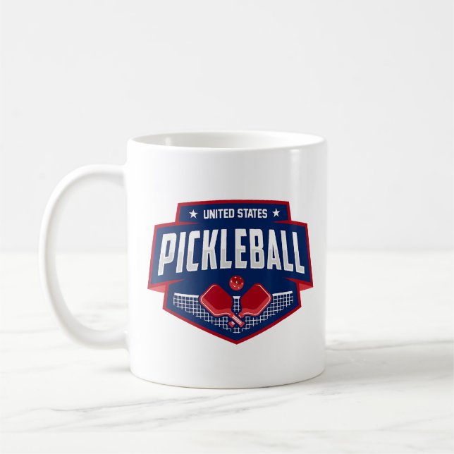 Mug Pickleball Support Team Pickleball Player USA (Gauche)