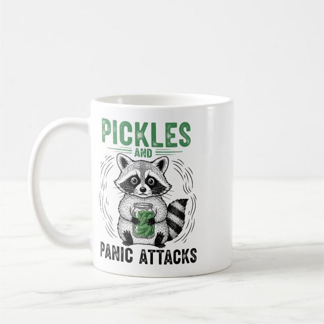 Mug Pickles et crises de panique Santé mentale Retro R (Gauche)