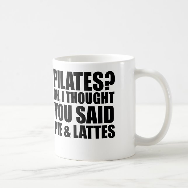 Mug pie pilates et lattes (Droite)