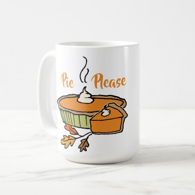 Mug Pie S'Il Vous Plaît Thanksgiving Theme Musique Cit (Devant gauche)