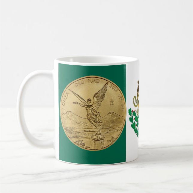 MUG PIÈCE DE MONNAIE DE L'OR LIBERTAD (Gauche)