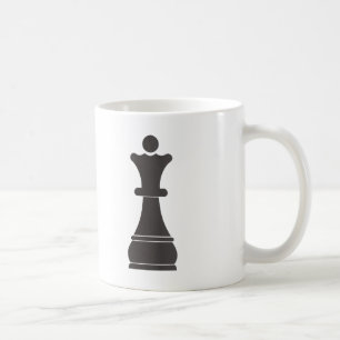 Mug Pièce d'échecs noire de reine