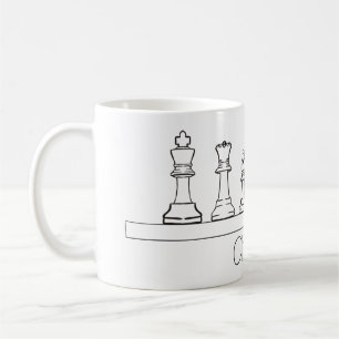 Mug Pièces d'échecs architecturales