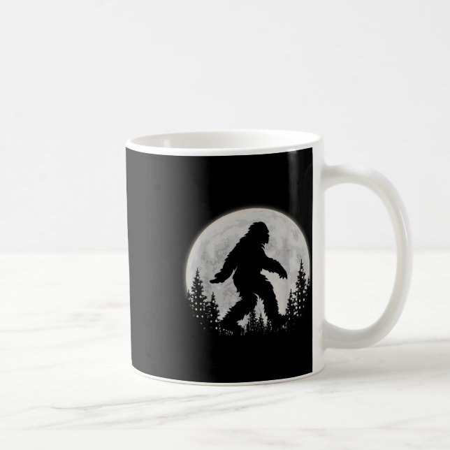 Mug Pied De Feu Dans La Forêt Drôle Sasquatch Lune De  (Droite)