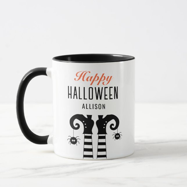 Mug Pieds de sorcière Halloween personnalisés (Gauche)