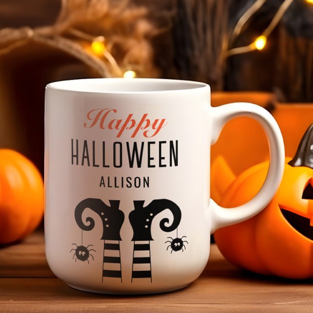 Mug Pieds de sorcière Halloween personnalisés (Créateur téléchargé)