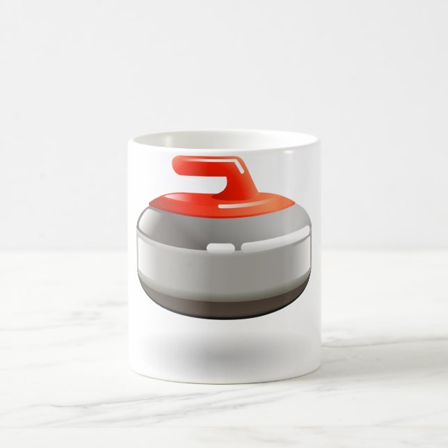 Mug Pierre de curling rouge Sports d'hiver (Centre)