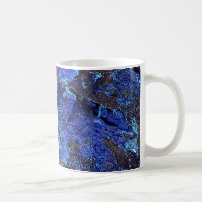 Mug Pierre de marbre bleu élégant (Droite)