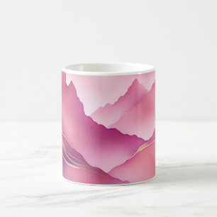 Mug Pierre de marbre métallique en or rose