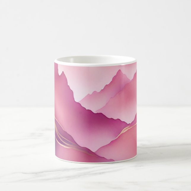 Mug Pierre de marbre métallique en or rose (Centre)