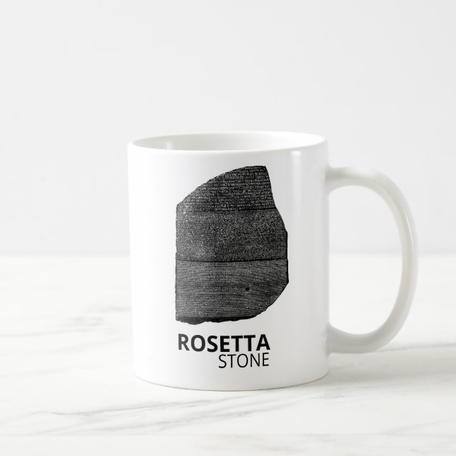 Mug Pierre de Rosette : Langue hiéroglyphique Égypte a (Droite)