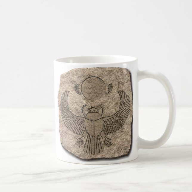Mug Pierre de scarab antique égyptienne sacrée (Droite)