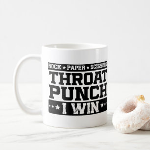 Mug Pierre Feuille Ciseaux Coup de Poing à la Gorge Je