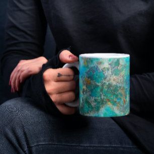 Mug Pierre minérale bleu Chrysocolla