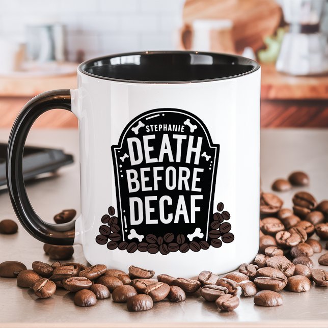 Mug Pierre Tombale avec Nom Personnalisé 'La Mort Avan (Créateur téléchargé)