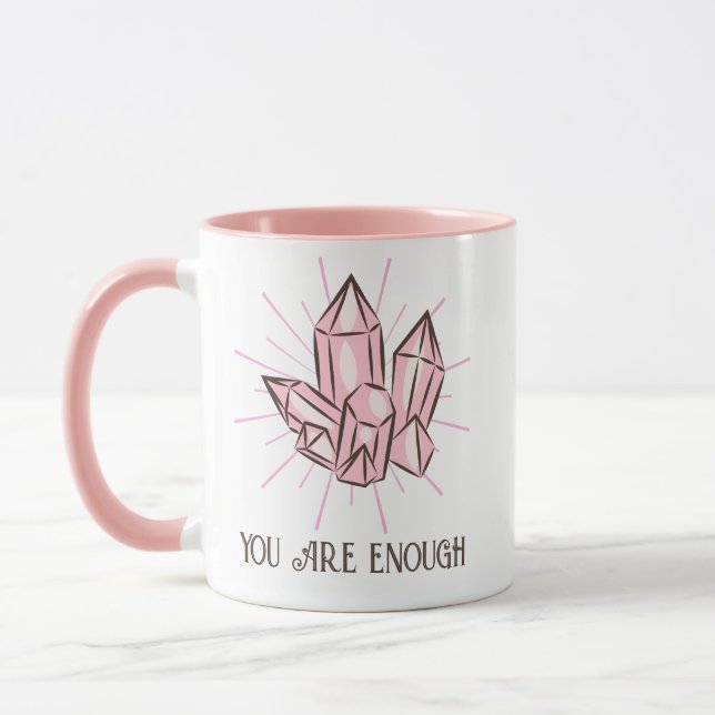 Mug Pierres en cristal rose (Gauche)