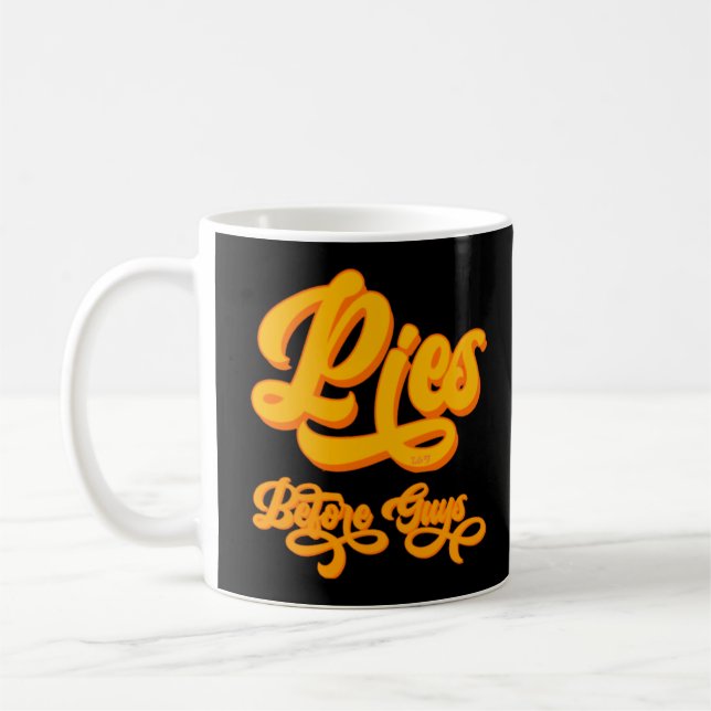 Mug PIES AVANT LES GARS drôle action de grâce (Gauche)
