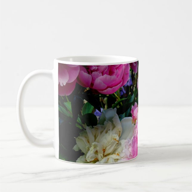 Mug Pies roses et blanches (Gauche)