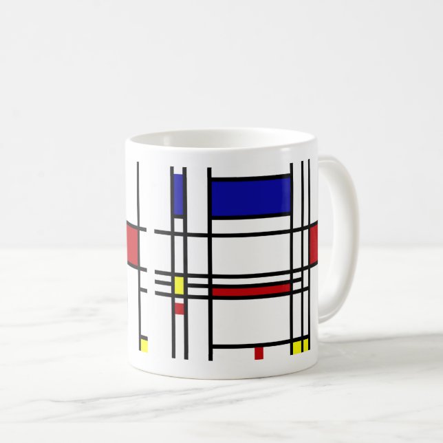 Mug Piet Mondriaan, "Composition" (Devant droit)