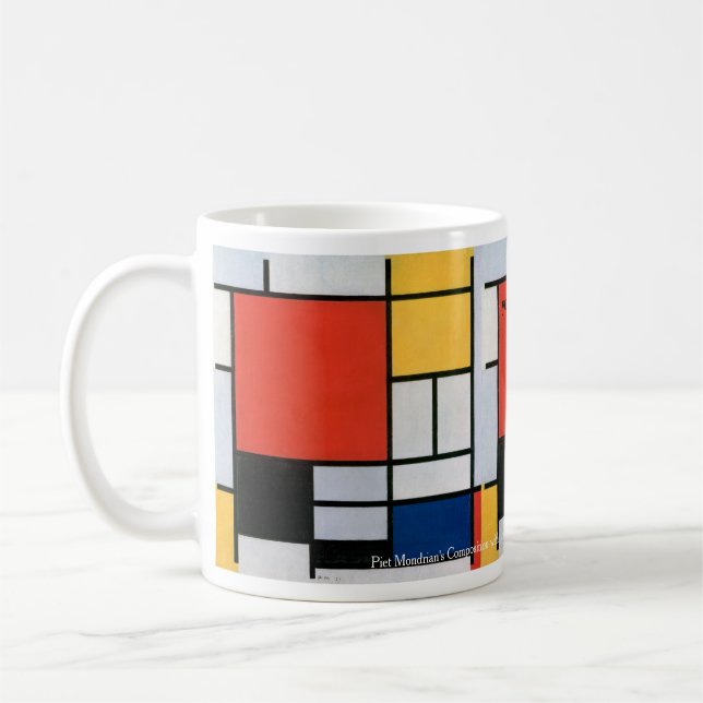 Mug Piet Mondrian Abstrait (Gauche)