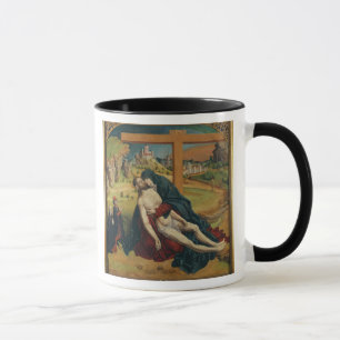 Mug Pieta avec deux donateurs (huile sur le panneau)