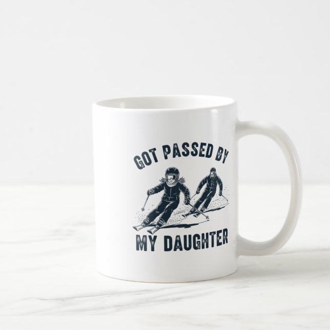 Mug Piétiné par ma fille Drôle de ski _12  (Droite)