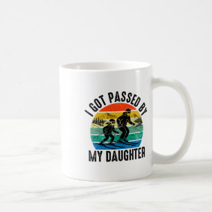Mug Piétiné par ma fille Drôle de ski Ski Rétro Vintag