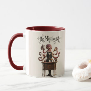 Mug Pieuvre derrière le bar
