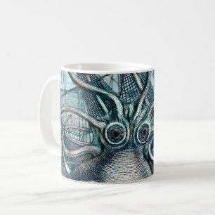 Mug Pieuvre géante Mer Bleue Monstre Voilier