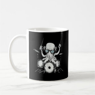 Mug Pieuvre Jouant de la Batterie Joueur de Tambour Ba