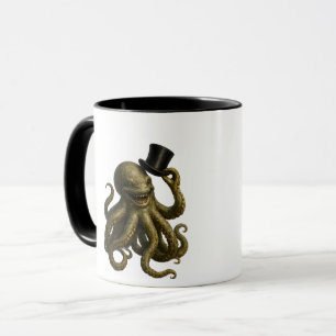 Mug Pieuvre punk faisant basculer une pieuvre steampun