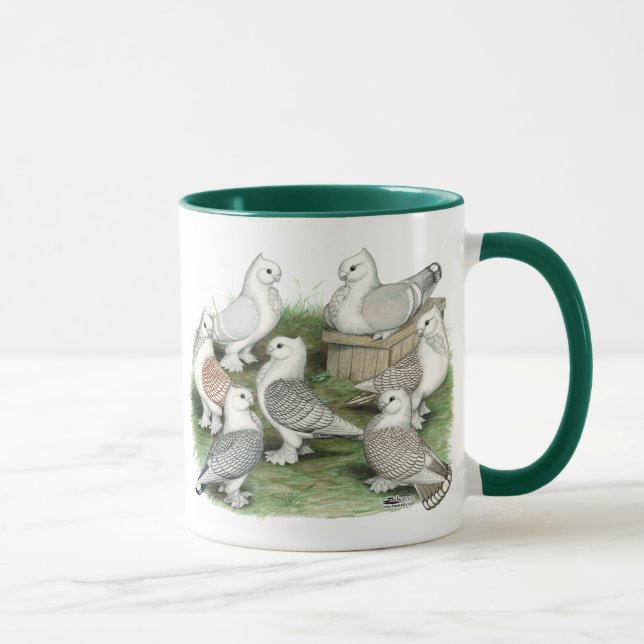 Mug Pigeons classiques de vrille (Droite)