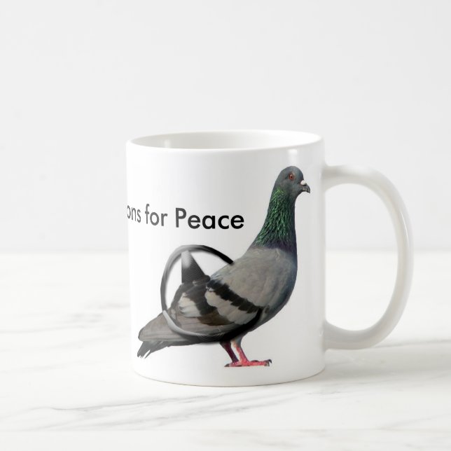 Mug Pigeons pour la paix (Droite)